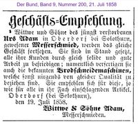 1858 Adam Urs, Oberdorf I