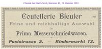 1901 Bleuler, Z&uuml;rich II