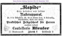 1903 Bleuler, Z&uuml;rich II