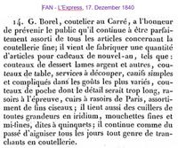 1840 Borel Guillaume, Pontarlier