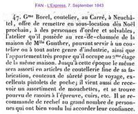 1843 Borel Guillaume, Carre Neuchatel