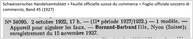 1927 Bornand Bertrand und S&ouml;hne, St. Croix