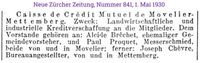 1930 Proquet Paul, Movelier