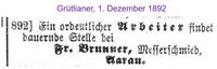 1892 Brunner Fr., Aarau
