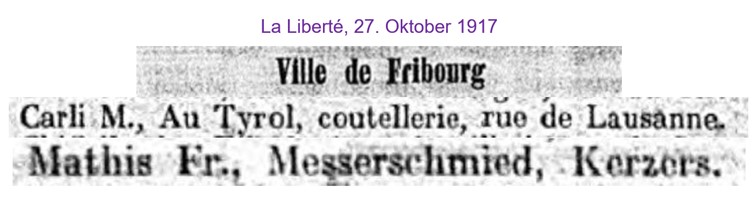 1917 Carli M., Fribourg