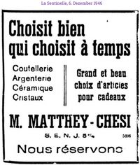1946 Chesi Mathey M., La Chaux de Fonds I