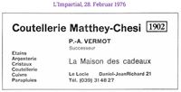 1976 Chesi Mathey, Vermot I