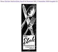 1938 Eberle Karl, Z&uuml;rich I