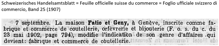 1907 Fatio und Geny, Genf