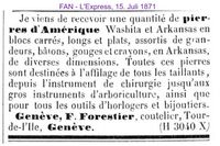 1871 Forestier M., Genf