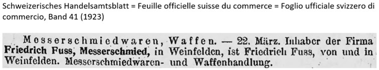 1923 Fuss, Weinfelden II
