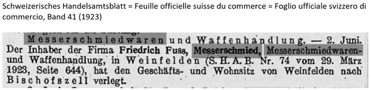 1923 Fuss, Weinfelden IIII