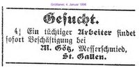 1896 G&ouml;tz M., St. Gallen