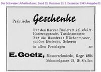 1943 Goetz E., St. Gallen I