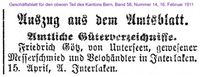 1911 G&ouml;tz Friedrich, Unterseen I