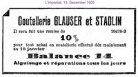 1905 Glauser Alcide, Stadlin Edouard, La Chaux de Fonds III