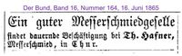 1865 Hafner Th., Chur