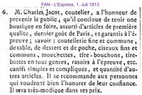 1813 Jacot Charles, Neuchatel