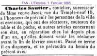1865 Sautter Charles, Jacot, Neuchatel