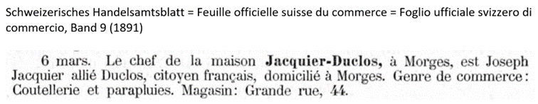 1891 Jacquier Duclos, Morges