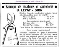 1923 Leyat U., Sion I