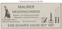 1998 Maurer, Schwarzenburg I
