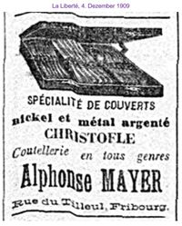 1909 Mayer Alphonse, Fribourg