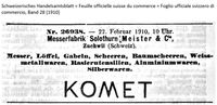 1910 Messerfabrik Solothurn I