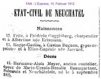 1912 Meyer Hermann Alois, Neuchatel I