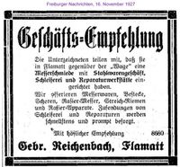 1927 Reichenbach Gebr., Flamatt I