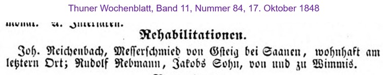 1848 Reichenbach Joh., Gsteig Saanen