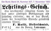 1883 Rolli Fr., Lausanne II