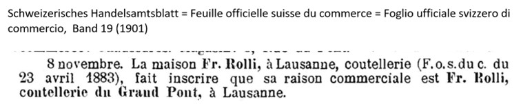 1901 Rolli, Lausanne I
