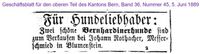 1889 Rothacher Johann, Blumenstein I