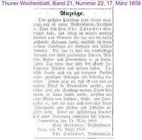 1858 Schluchter Chr. Rothacher Rudolf, Thun