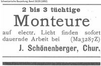1892 Sch&ouml;nenberger, Chur II