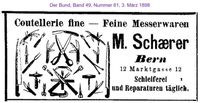 1898 Schaerer M., Bern I
