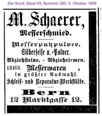 1898 Schaerer M., Bern II