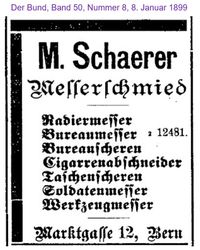 1899 Schaerer M., Bern I