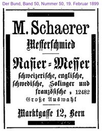 1899 Schaerer M., Bern II
