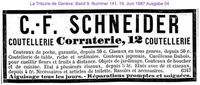 1887 Schneider C. F., Genf