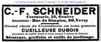 1888 Schneider C. F., Genf Vevey