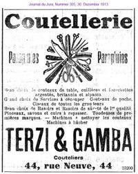 1913 Terzi und Gamba, Biel