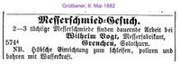 1882 Vogt Wilhelm, Grenchen