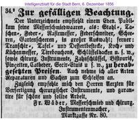 1856 W&auml;ber Fr., Bern