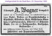 1883 Wagner A., Bern