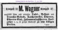 1884 Wagner M., Bern