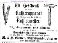 1919 Weber R. und H., Luzern II