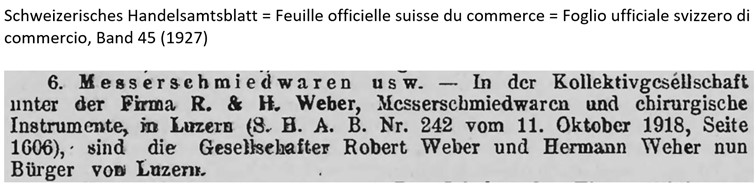 1927 Weber, Luzern