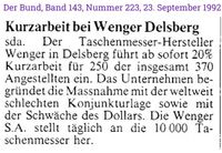 1992 Wenger, Delemont II